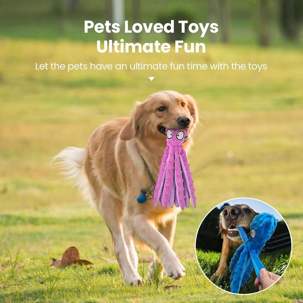 Squeaky Octopus Dog Toys
